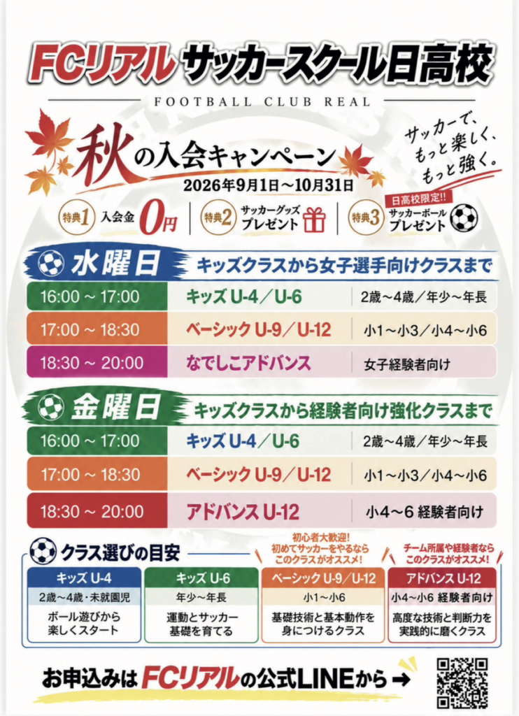 FCリアル　サッカー　少年サッカー　日高市