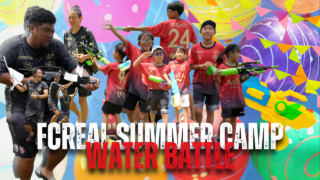 水鉄砲 夏 ウォーターバトル コーチ 生徒 水遊び FCリアル